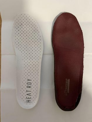 Insoles top angle - Credit: John M