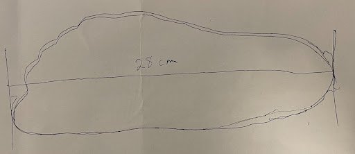 Length of foot measured for work boots - Image Credit: John M